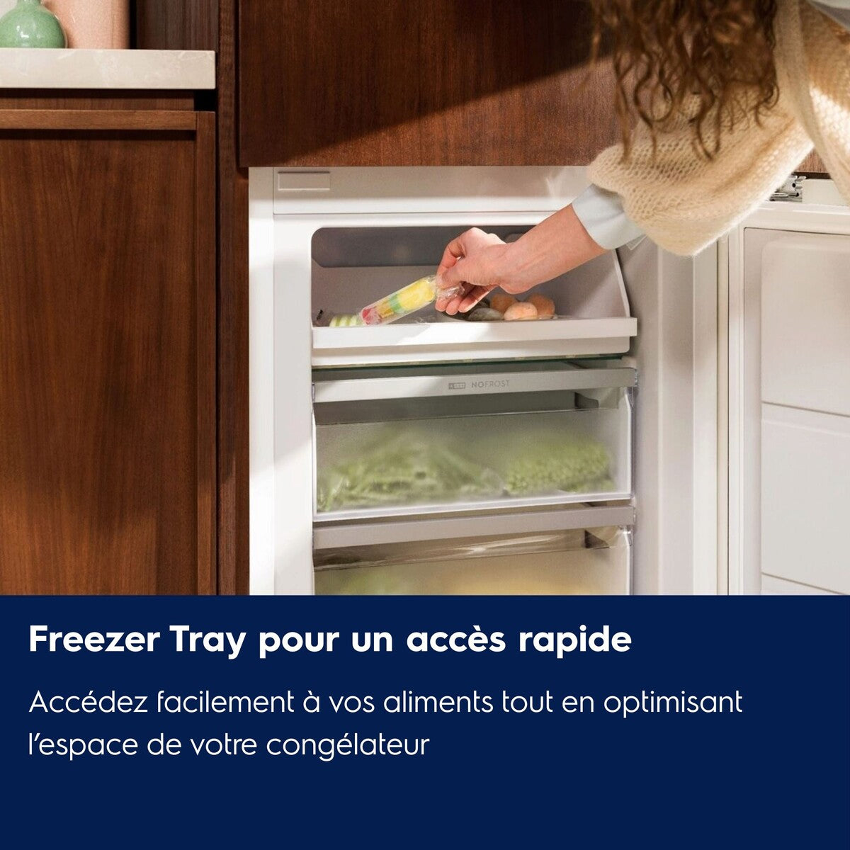 Réfrigérateur congélateur en bas Electrolux KNA6LE18S encastrable 178 cm