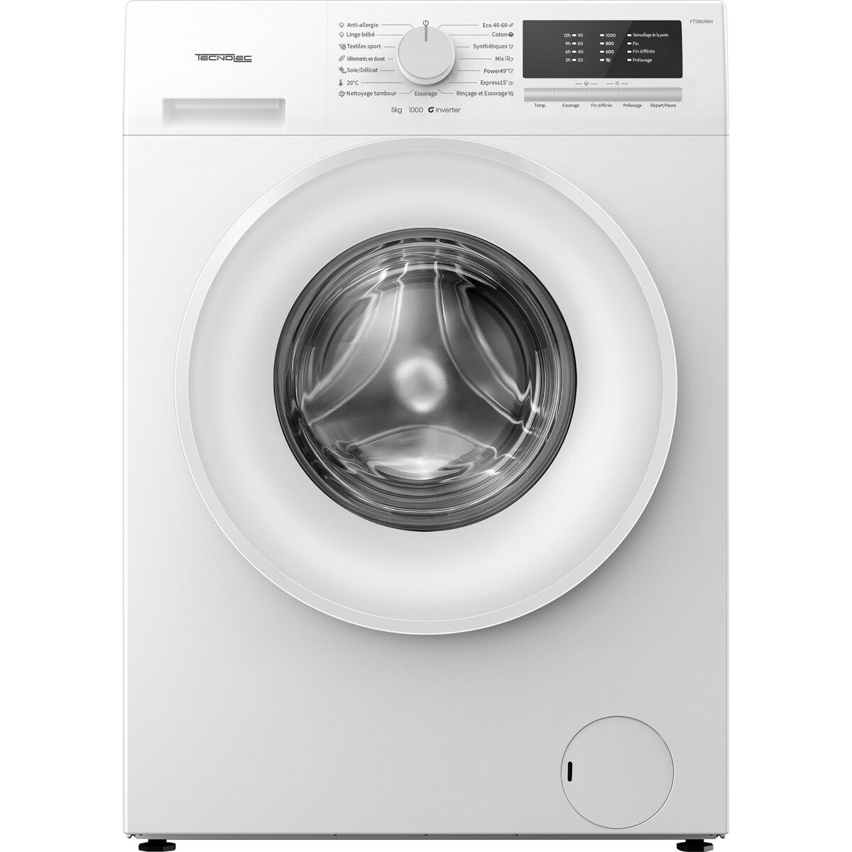 Lave-linge hublot Tecnolec FT580AWH