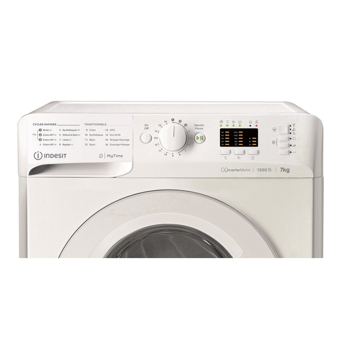 Lave-linge hublot Indesit mtwa71296wfr