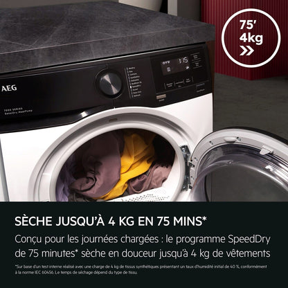 Sèche-linge pompe à chaleur Aeg TE7G9GBP