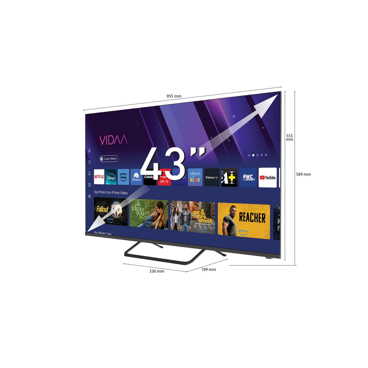 TV LED Jvc QLED UHD LT-43FV850 109 cm