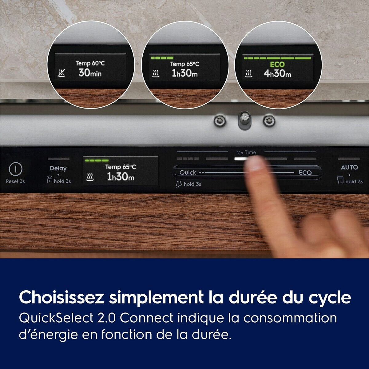 Lave-vaisselle encastrable Electrolux E82LX520T Blanc