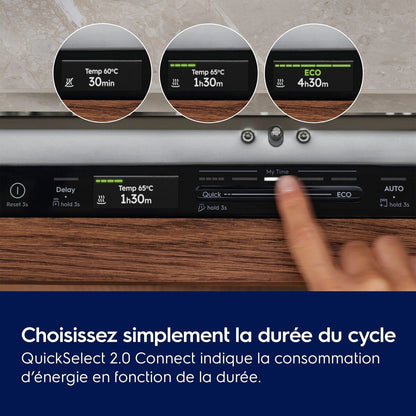 Lave-vaisselle encastrable Electrolux E82LX520T Blanc