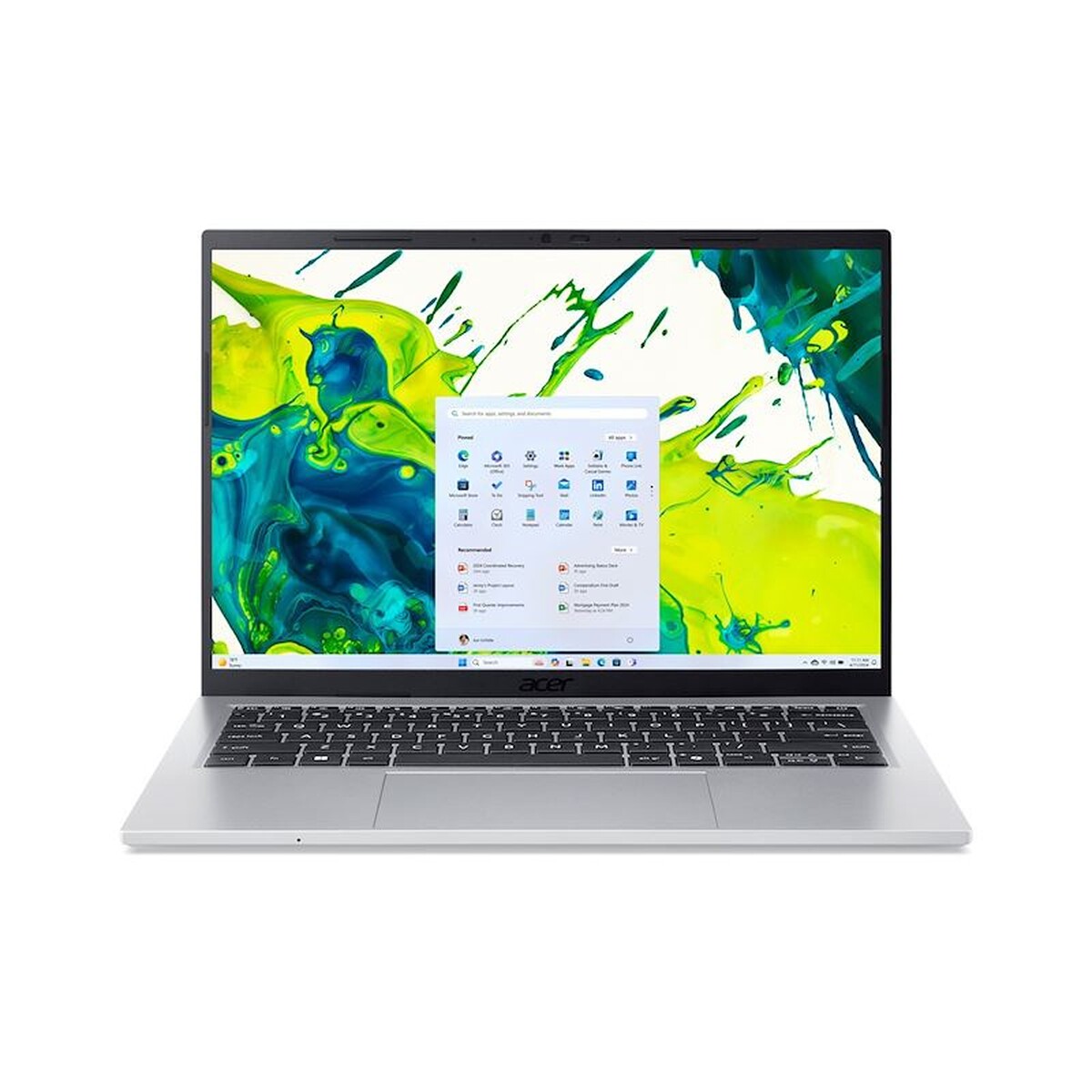 PC portable Acer Aspire GO 14 AG14-72P-58AZ 14” Intel® Core™ 5 16 Go RAM 512 Go SSD Argent + Souris sans fil + Housse