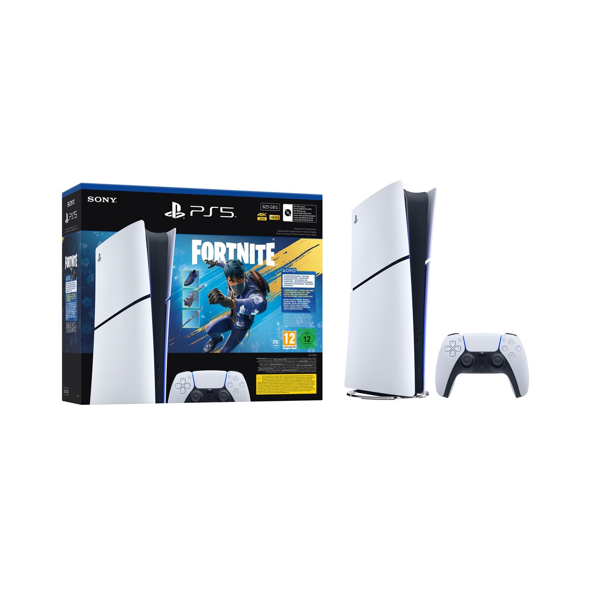 Console PlayStation 5 Sony Pack Slim Edition Digital Fortnite Flowering Chaos - Edition limitée