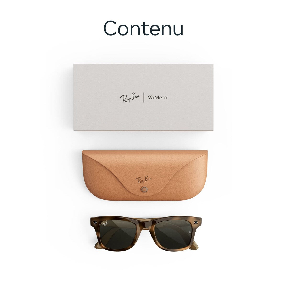 Lunettes connectées IA Meta Ray-Ban (Gen 3) Wayfarer Havana Verres verts