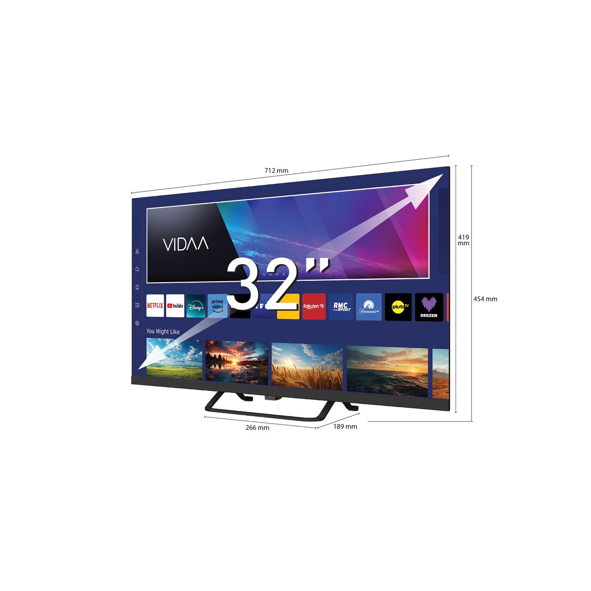 TV LED Jvc QLED LT 32FV250 81 cm