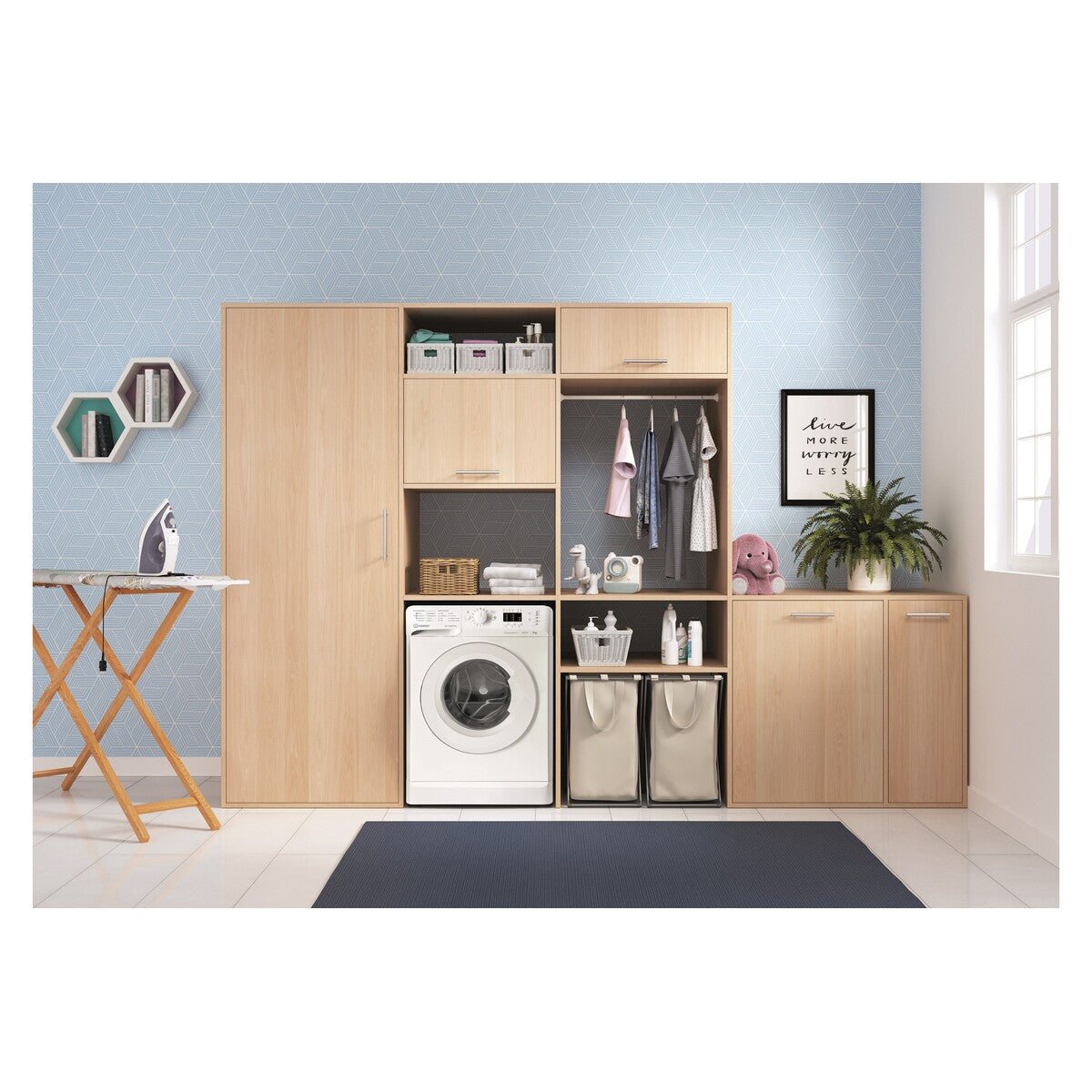 Lave-linge hublot Indesit mtwa71296wfr