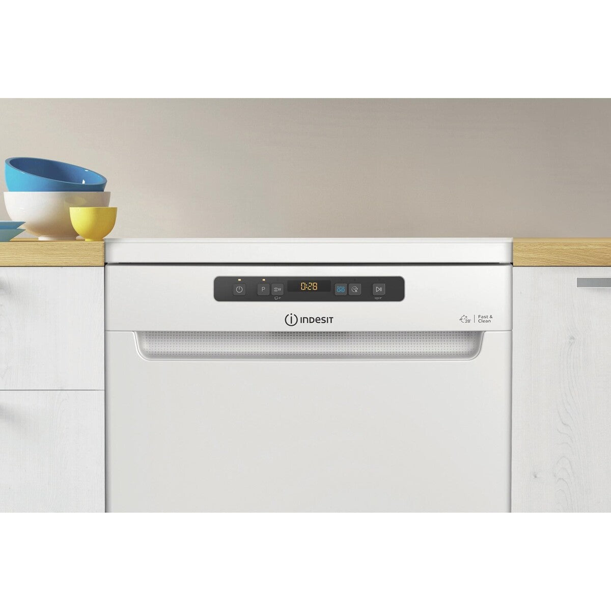 Lave-vaisselle pose libre Indesit IN3FFD644RW Blanc
