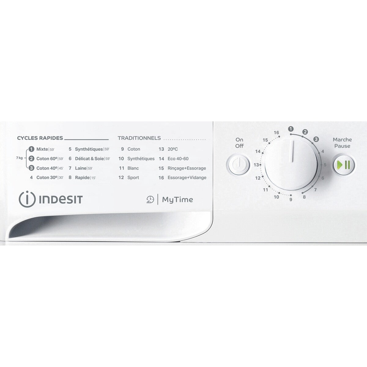 Lave-linge hublot Indesit mtwa71296wfr