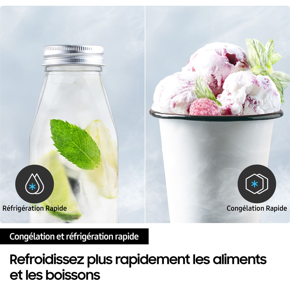 Réfrigérateur congélateur en bas Samsung rb34c602dsa