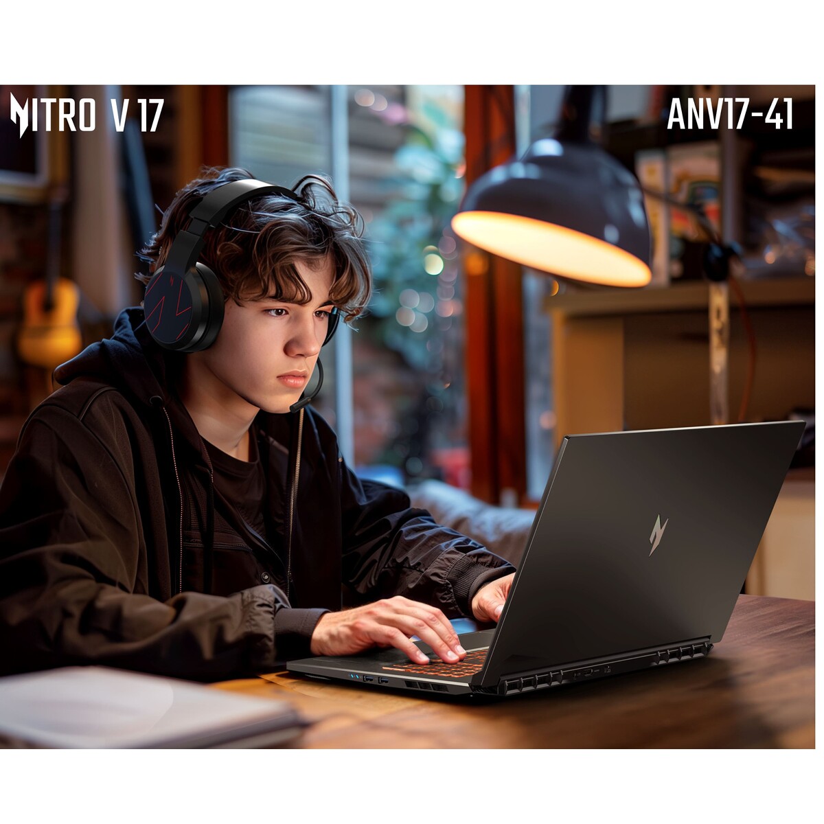 PC portable Acer Gaming Nitro ANV17-41-R591 17,3'' Full HD 144 Hz AMD Ryzen™ 5 16 Go RAM 512 Go SSD Nvidia® GeForce RTX™ 5050 Noir