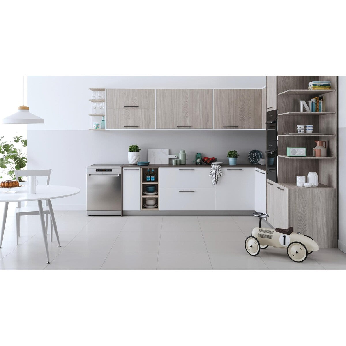 Lave-vaisselle pose libre Indesit I0FD651X Gris