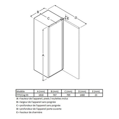 Congélateur armoire Liebherr FFFSG 5501 Blanc