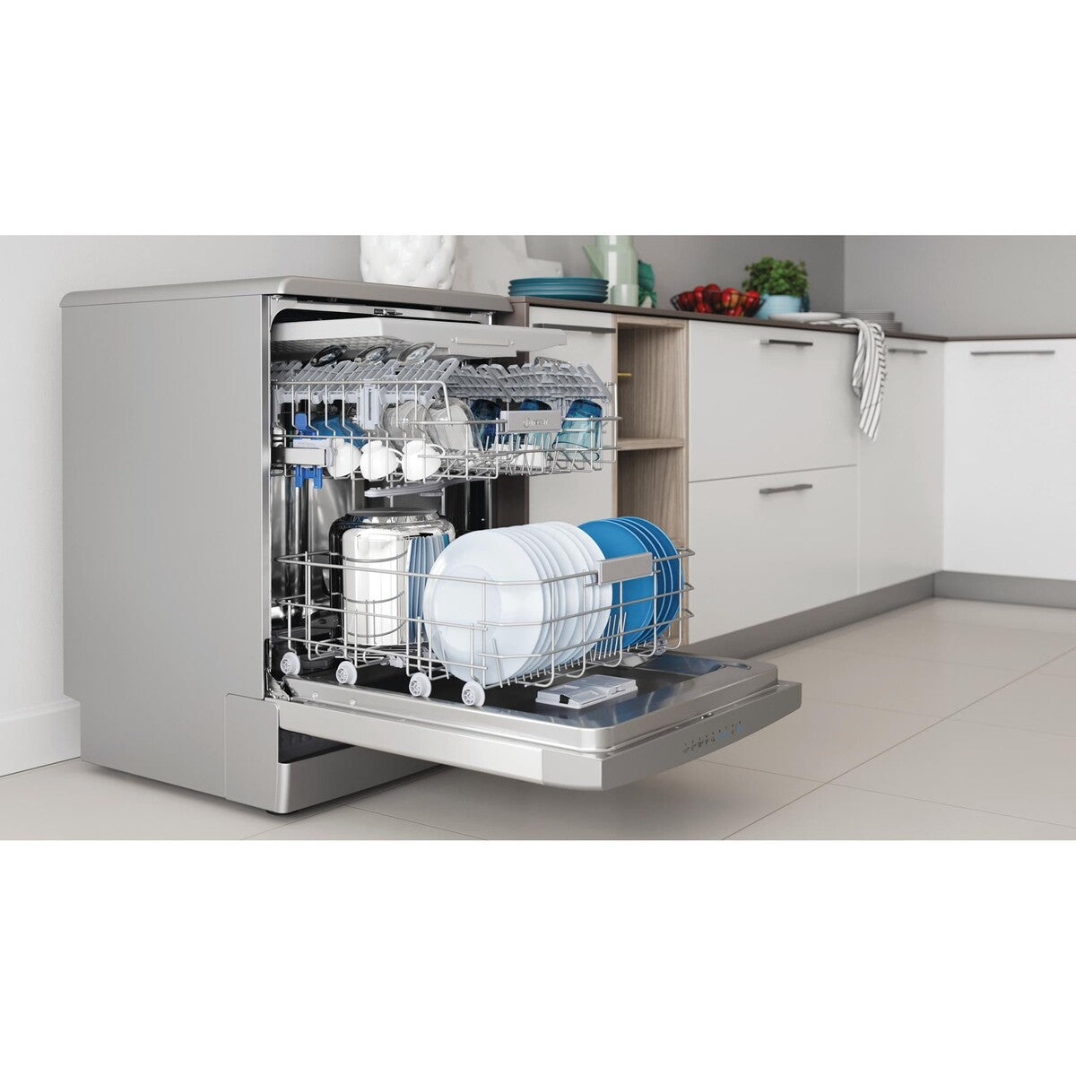 Lave-vaisselle pose libre Indesit I0FD651X Gris