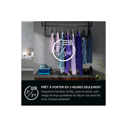 Lave-linge séchant Aeg LWR98B166X 10/6 kg pompe a chaleur