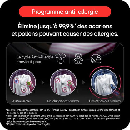 Sèche-linge pompe à chaleur Lg Seche-linge 10 kg RH0X71WH