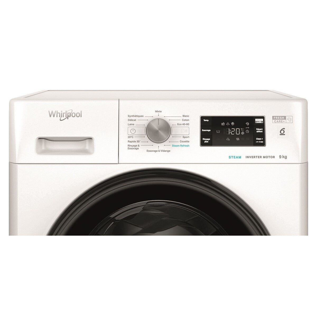Lave-linge hublot Whirlpool FFBB9489BVFR Blanc