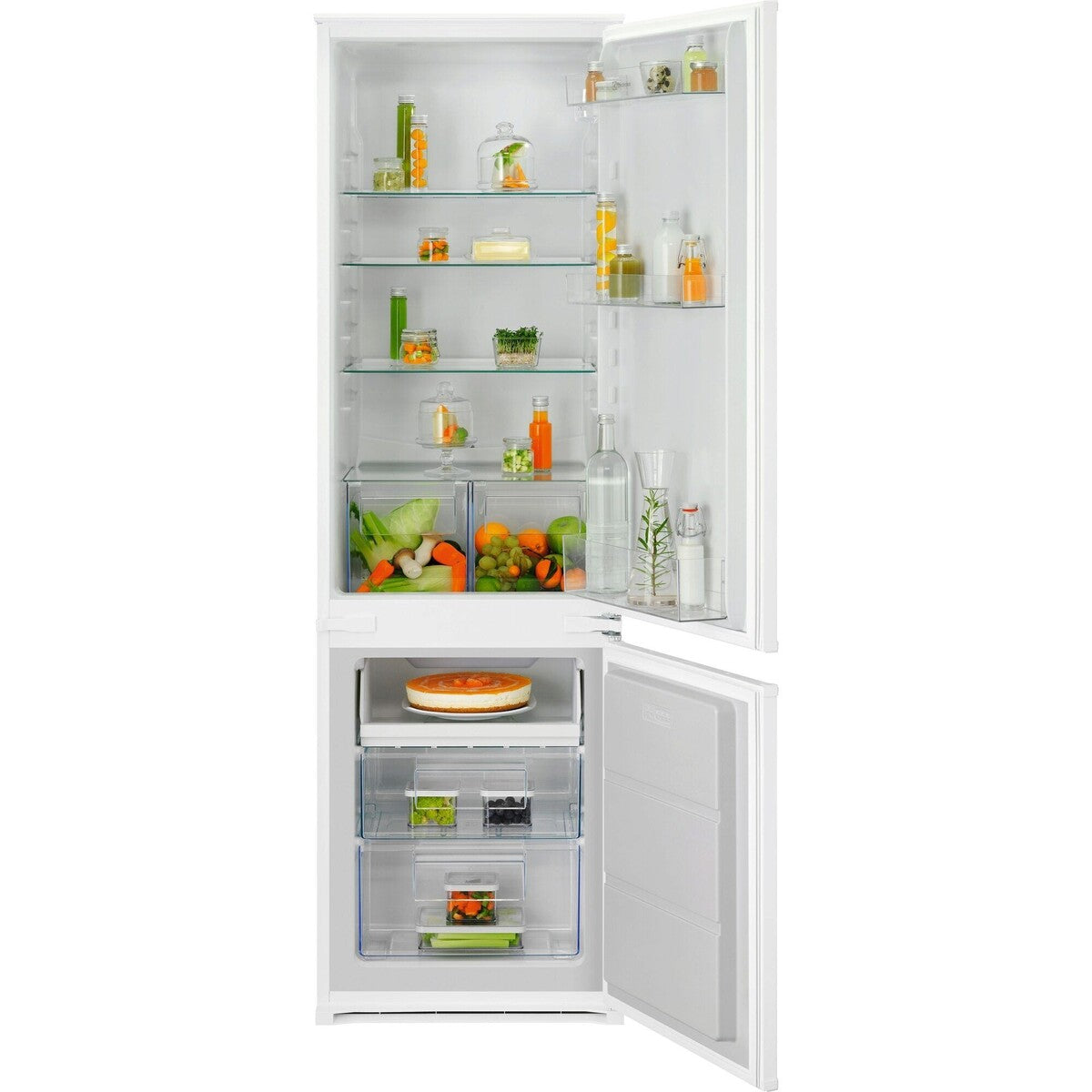 Réfrigérateur congélateur en bas Electrolux KNA6LE18S encastrable 178 cm