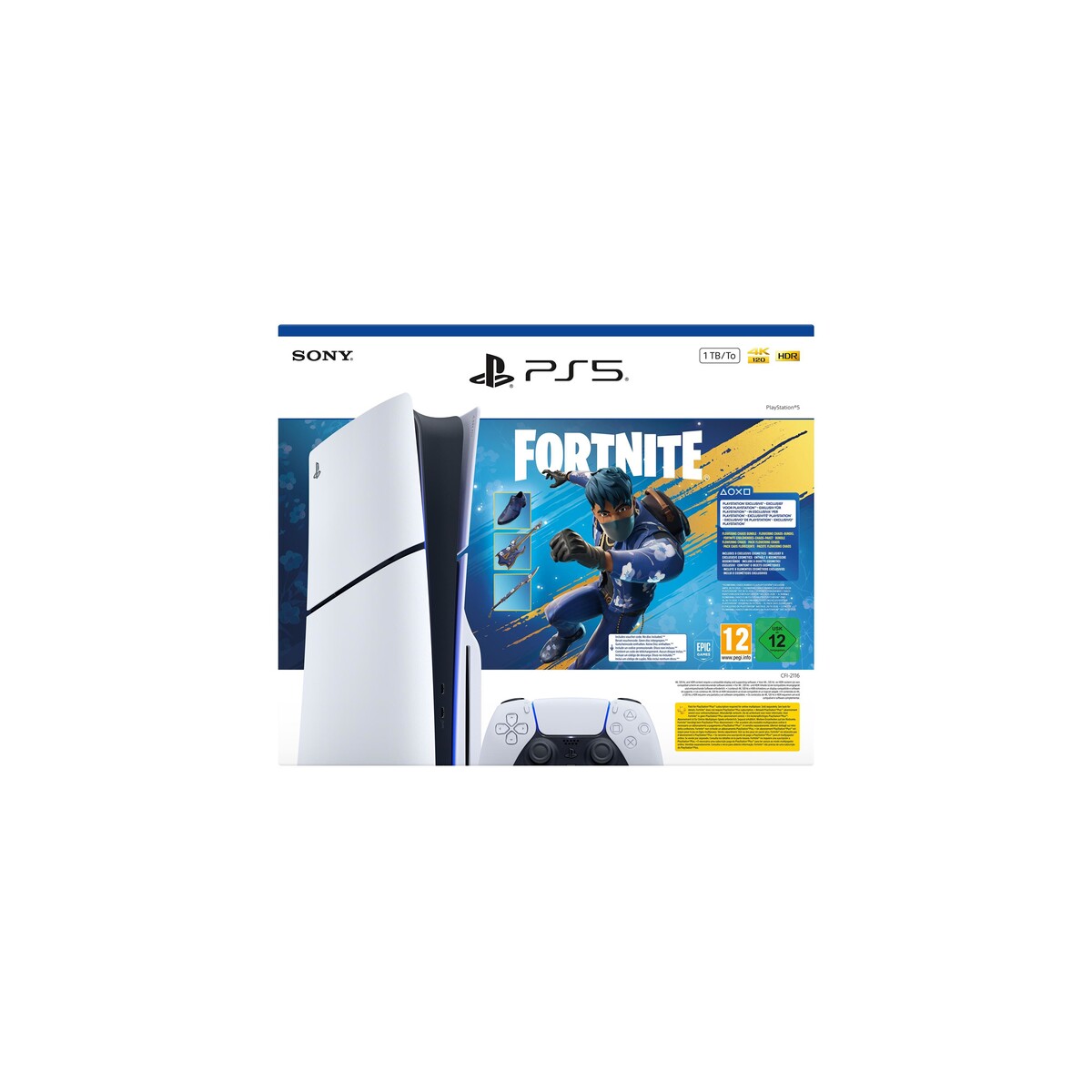 Console PlayStation 5 Sony Pack Slim Edition Standard Fortnite Flowering Chaos - Edition limitée
