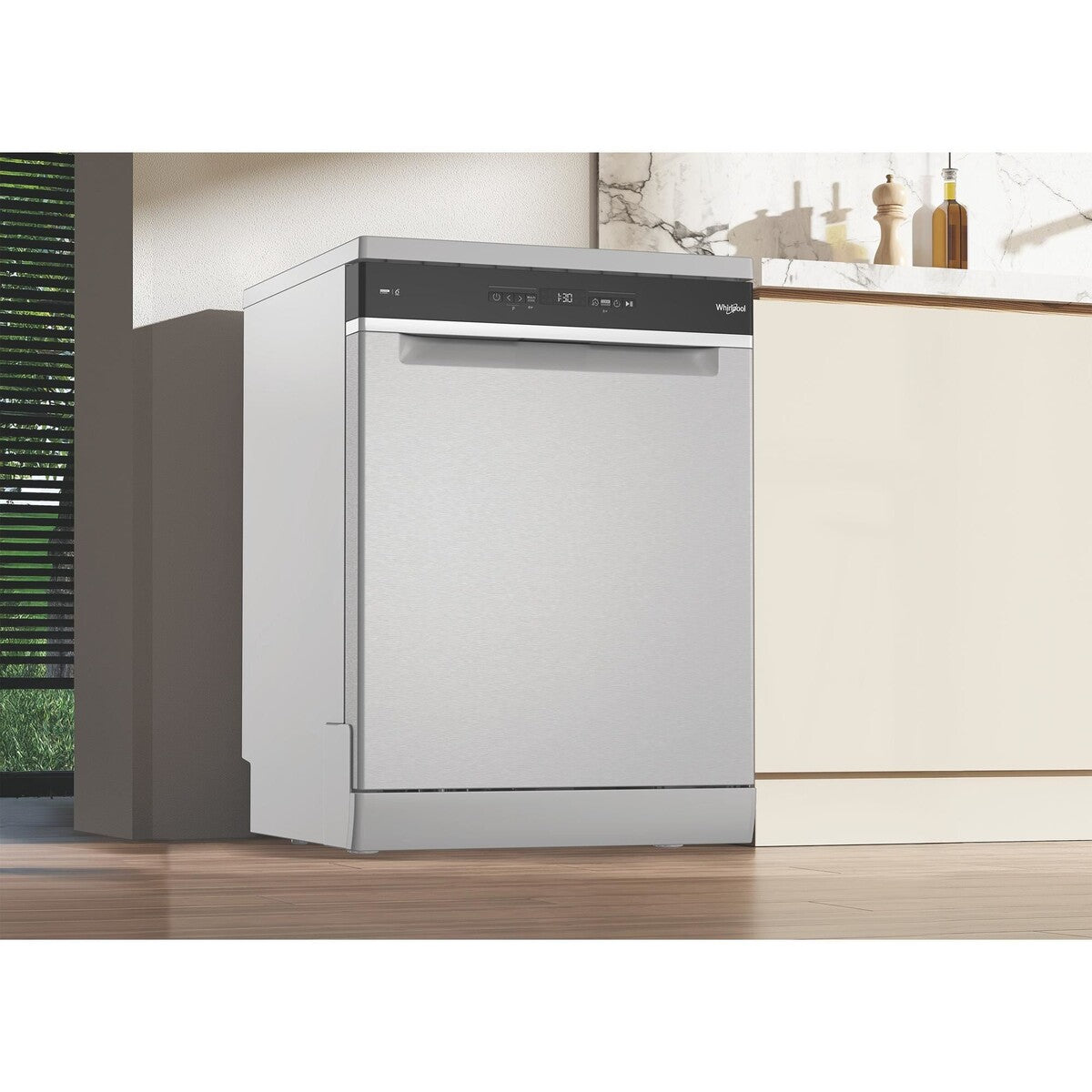 Lave-vaisselle pose libre Whirlpool WH3FB14B1N6X Argent