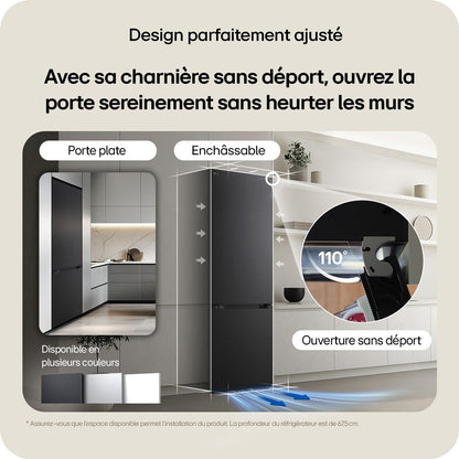 Réfrigérateur congélateur en bas Lg GBBSJ11DEP Noir