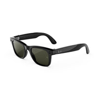 Lunettes connectées IA Meta Ray-Ban (Gen 3) Wayfarer Grande Noir brillant Verres polarisés verts