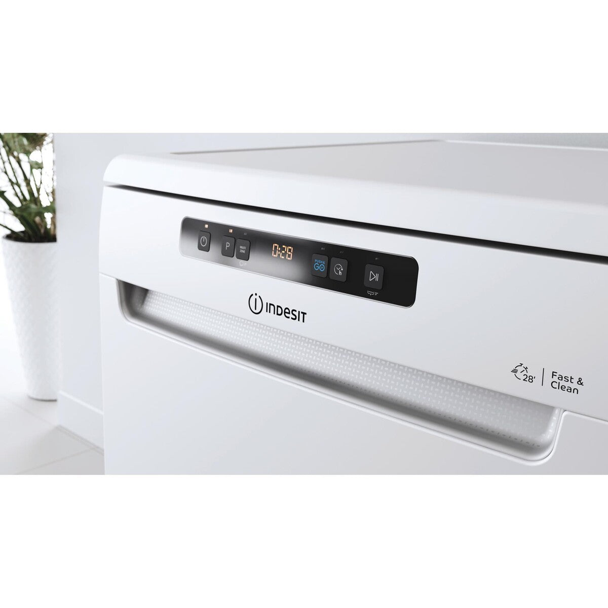 Lave-vaisselle pose libre Indesit IN3FFD644RW Blanc