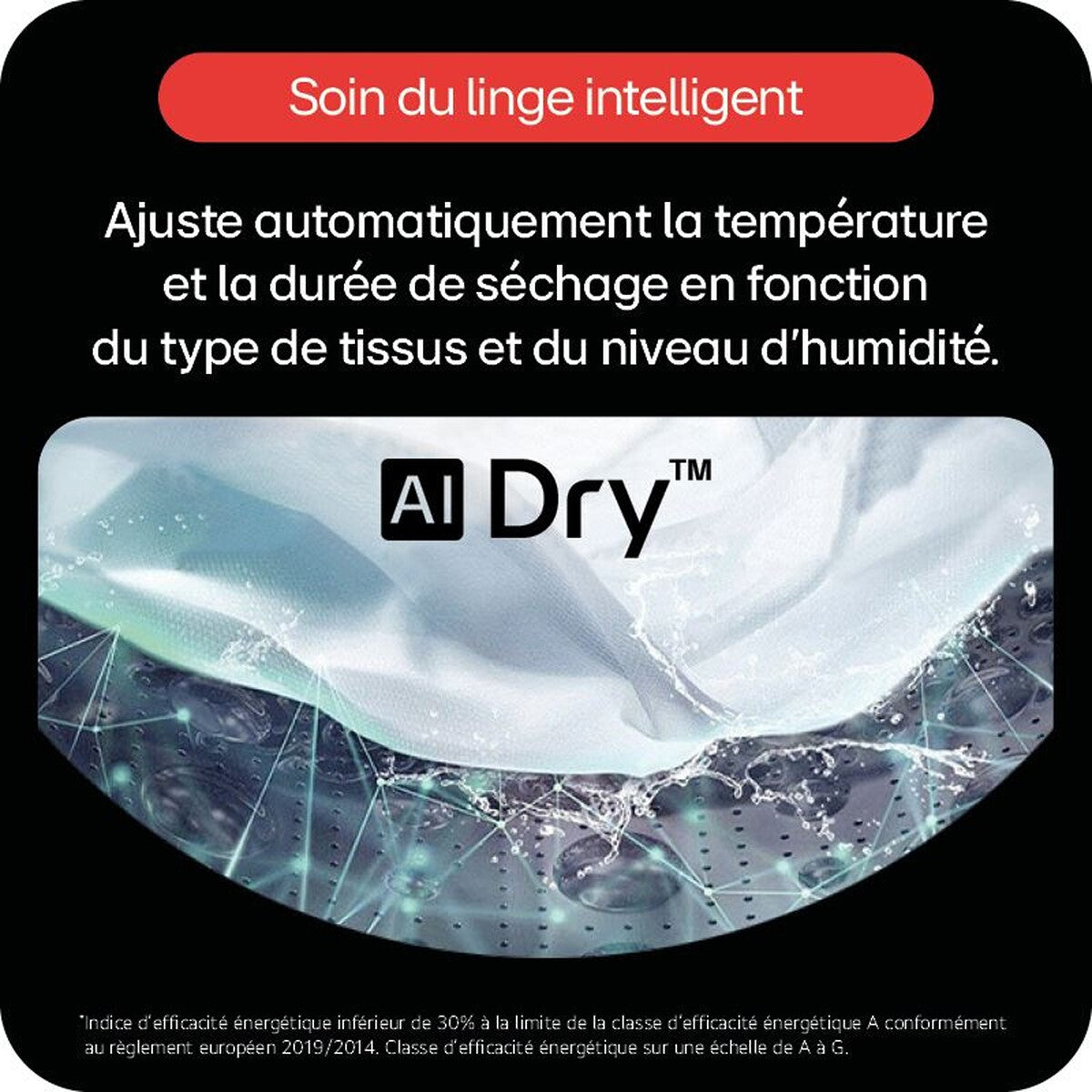 Sèche-linge pompe à chaleur Lg Seche-linge 10 kg RH0X71WH