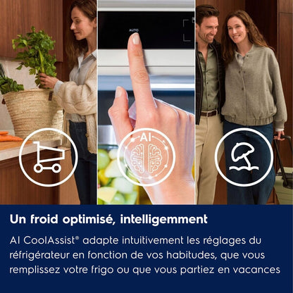 Réfrigérateur congélateur en bas Electrolux KNA6LE18S encastrable 178 cm