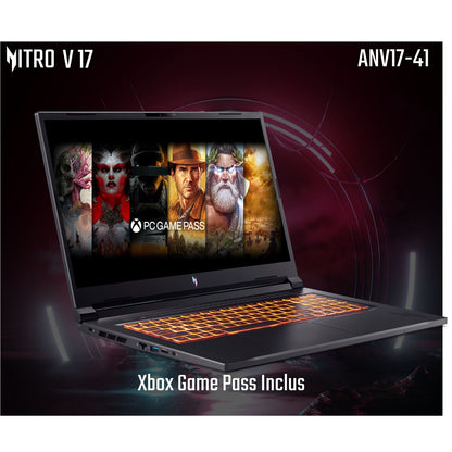 PC portable Acer gaming Nitro V 17 AI ANV17-41-R76N 17,3" LCD 144 Hz AMD Ryzen™ 7 16 Go RAM 1 To SSD Nvidia GeForce RTX 5070 Noir