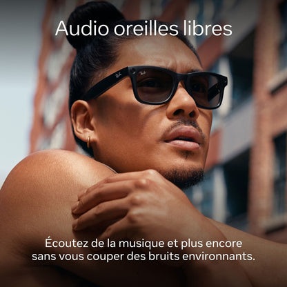 Lunettes connectées IA Meta Ray-Ban Skyler (Gen 1) Monture Noir brillant taille standard