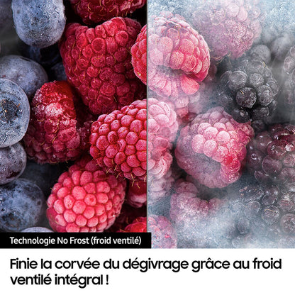 Réfrigérateur congélateur en bas Samsung rb34c602dsa