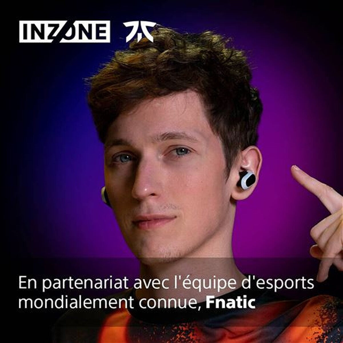 Casque pour console Sony Ecouteurs sans fil Gaming INZONE à réduction de bruit -blanc