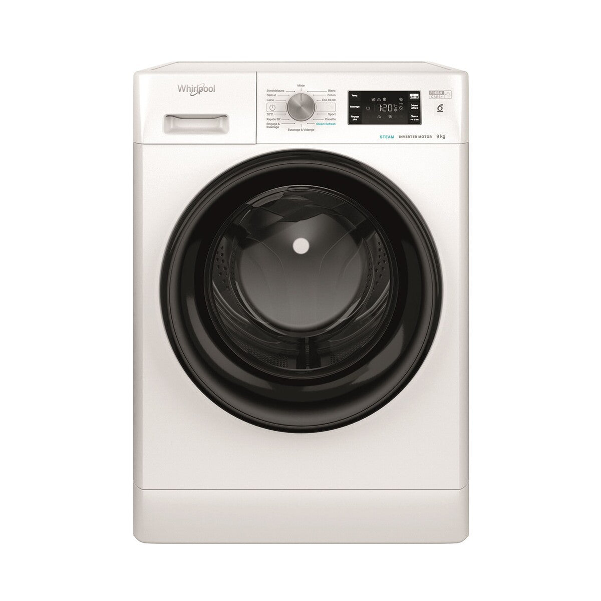 Lave-linge hublot Whirlpool FFBB9489BVFR Blanc