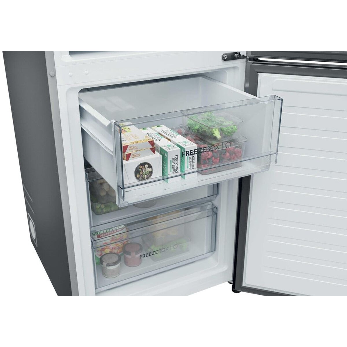 Réfrigérateur congélateur en bas Haier HDPR1618CNPK 352L Classe C Inox