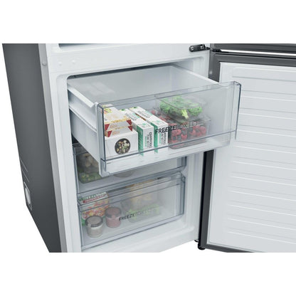 Réfrigérateur congélateur en bas Haier HDPR1618CNPK 352L Classe C Inox