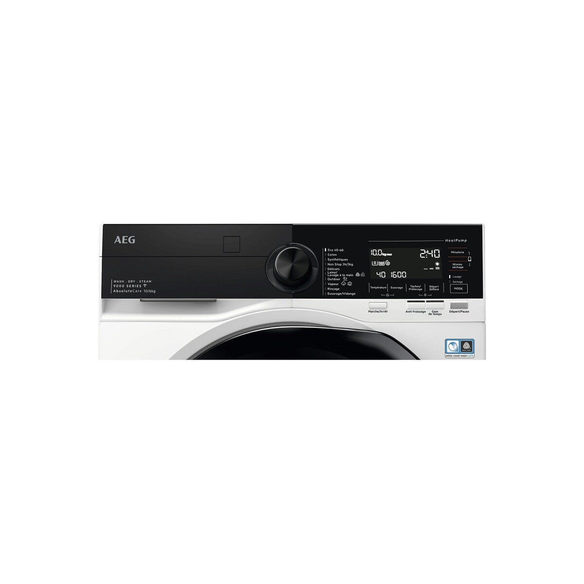 Lave-linge séchant Aeg LWR98B166X 10/6 kg pompe a chaleur