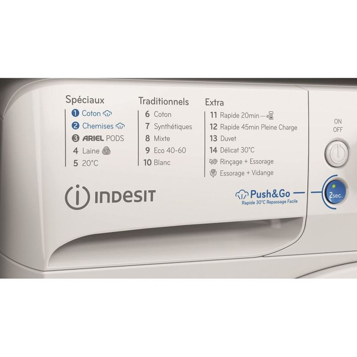 Lave-linge hublot Indesit BWE81496XWVFR