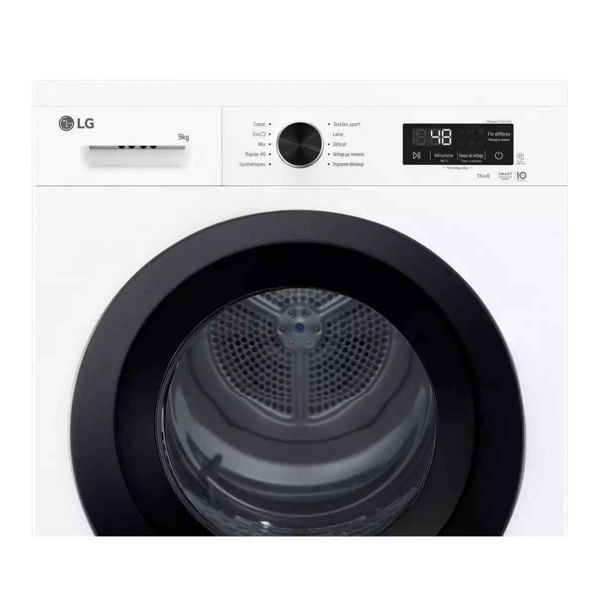 Sèche-linge pompe à chaleur Lg RH9B15WH Blanc