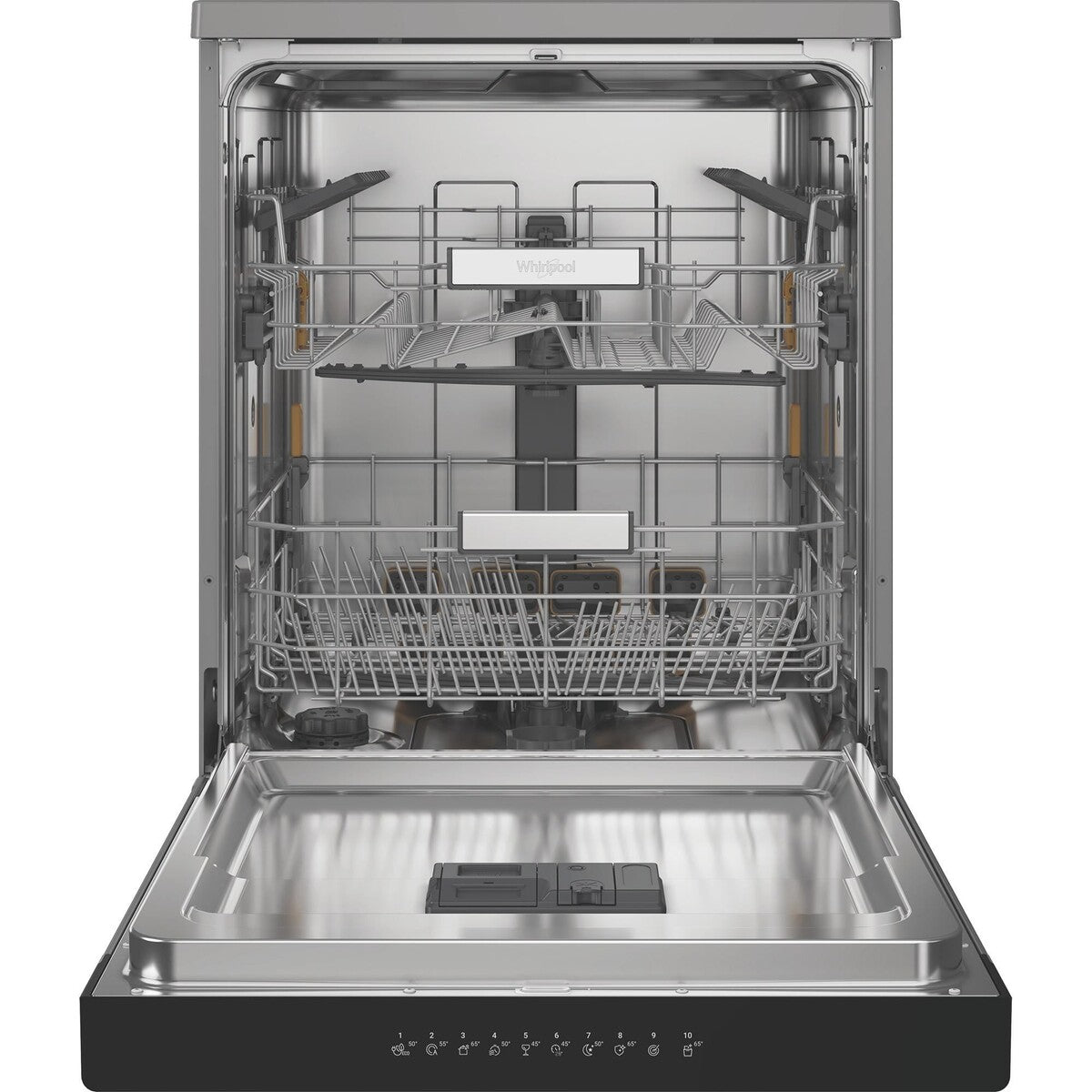 Lave-vaisselle pose libre Whirlpool WH3FB14B1N6X Argent