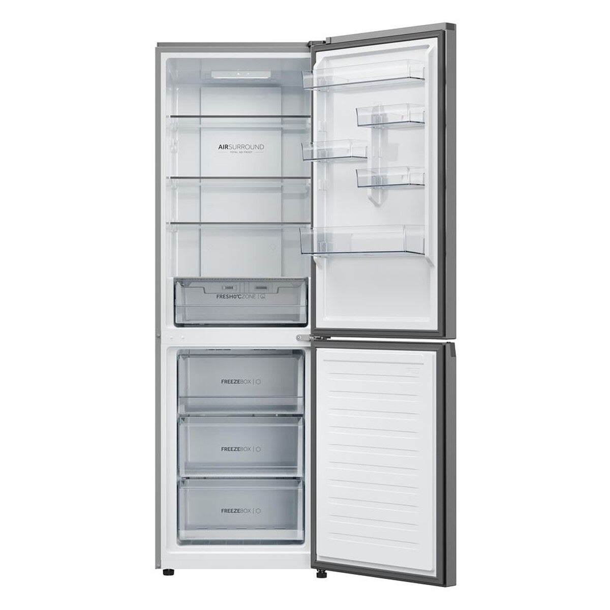 Réfrigérateur congélateur en bas Haier HDPR1618CNPK 352L Classe C Inox