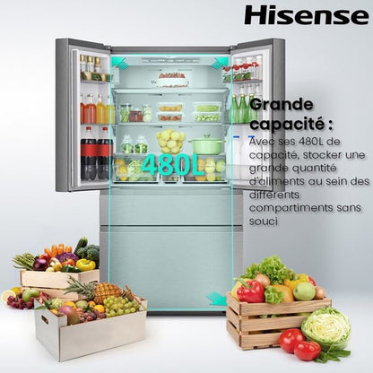 Réfrigérateur multi-portes Hisense RF540N4WIE
