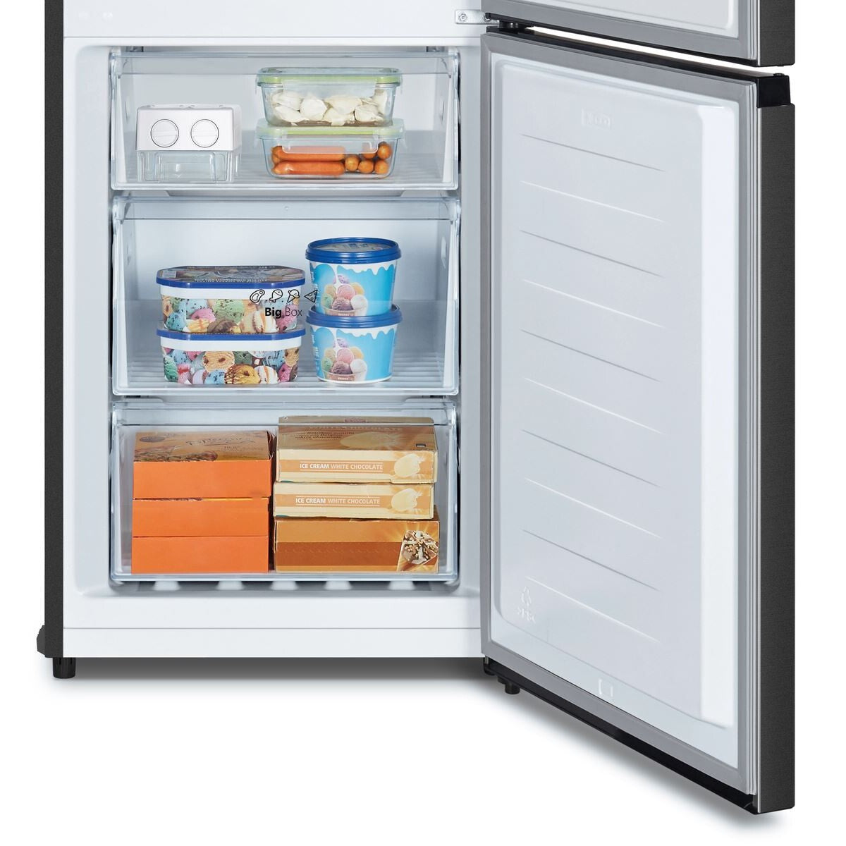 Réfrigérateur congélateur en bas Hisense FCN331ACA Inox