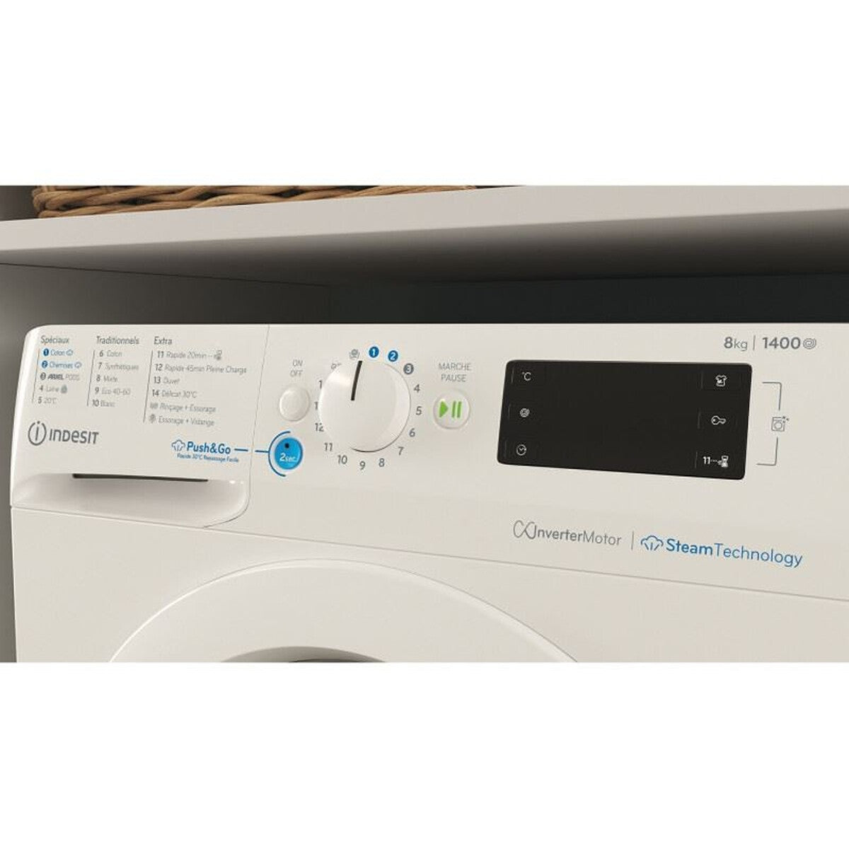 Lave-linge hublot Indesit BWE81496XWVFR