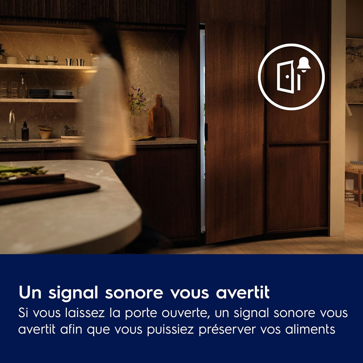 Réfrigérateur congélateur en bas Electrolux KNA6LE18S encastrable 178 cm