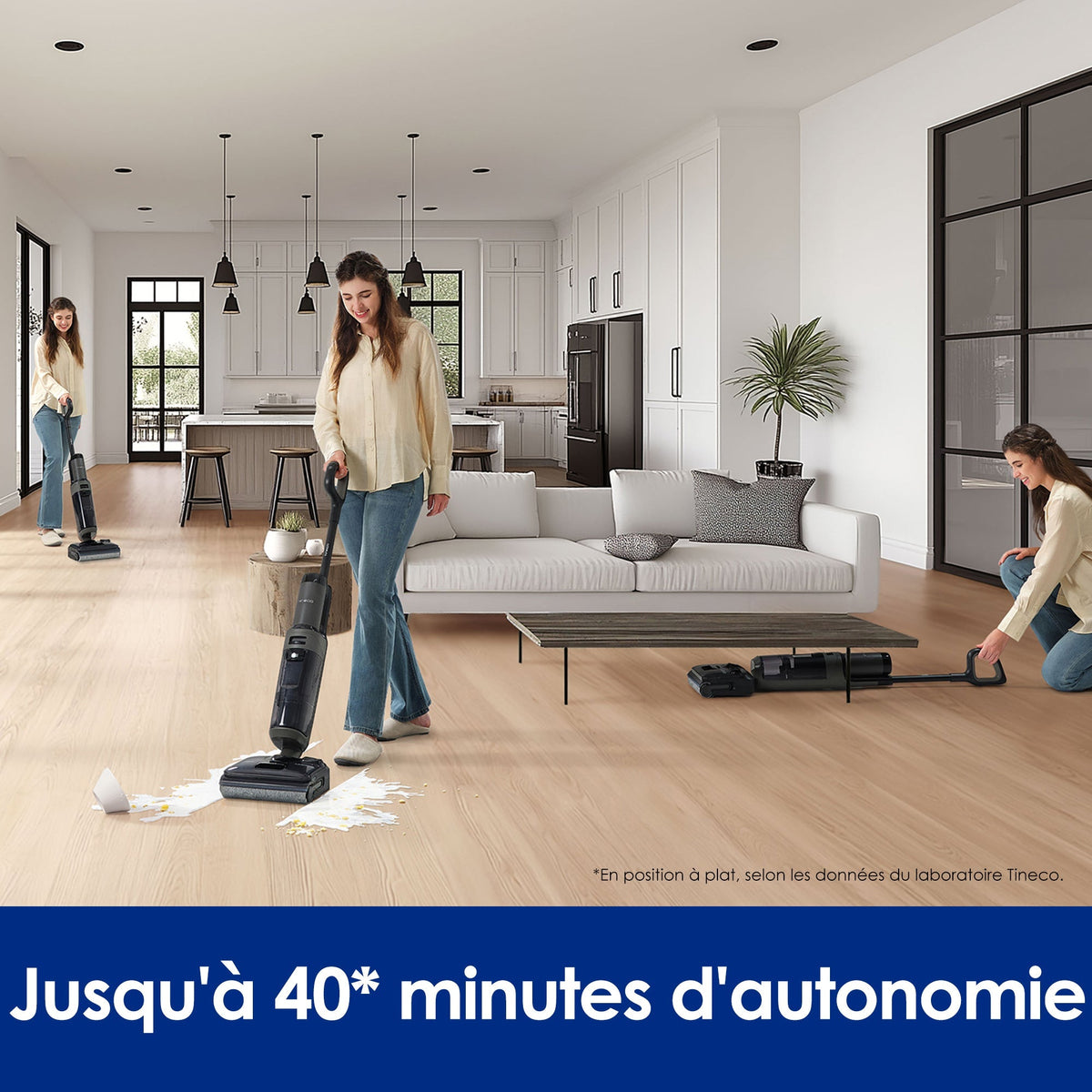 Tineco FLOOR ONE i6 Stretch Aspirateur Sec et Humide