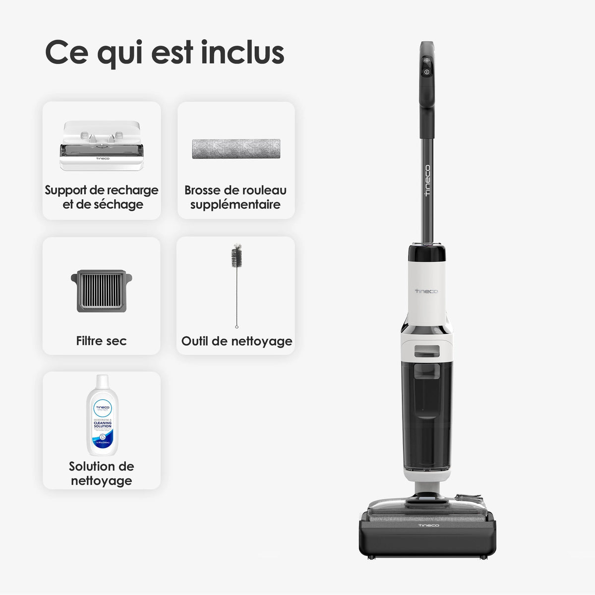 Tineco Floor ONE STRETCH S6 Aspirateur Eau et Poussière Laveur de Sols